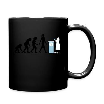 evolution_der_frau_apothekerin_09_201603 - Tasse einfarbig - Schwarz - Rechts