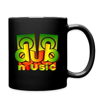 Dub Music - Tasse einfarbig - Schwarz - Rechts