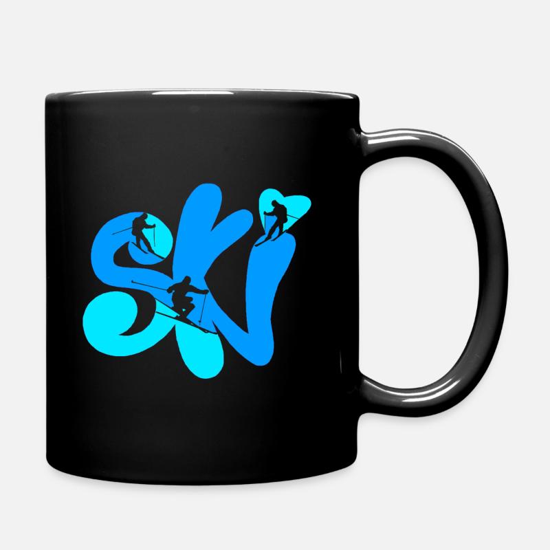 ski - Full Colour Mug - black