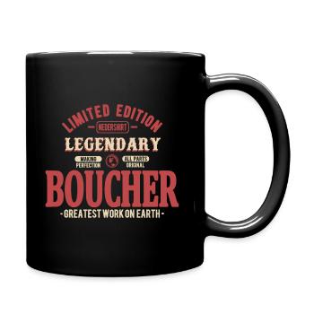 Boucher - Mug uni - noir - Droite