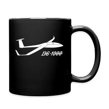 DG1000 Segelflugzeug gleiten Pilot Segelflieger - Tasse einfarbig - Schwarz - Rechts