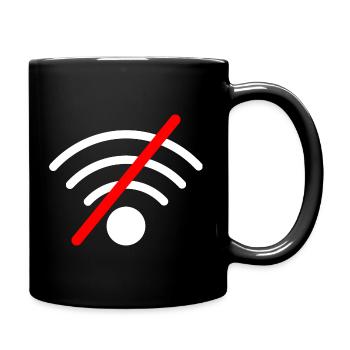 Wlan Wifi Icon - Full Colour Mug - black - Right