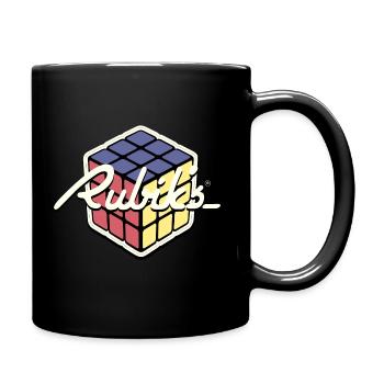 Rubik's Cube Retro Style - Full Colour Mug - black - Right