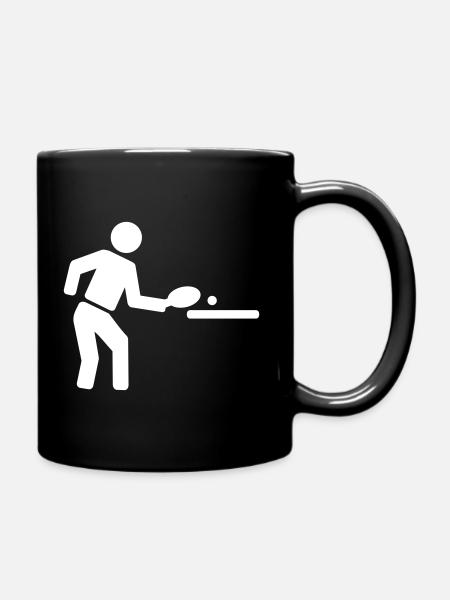 Tennis de table - Mug uni - noir