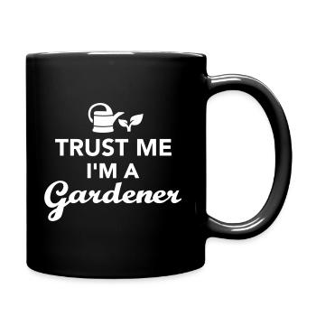 Jardinier - Mug uni - noir - Droite