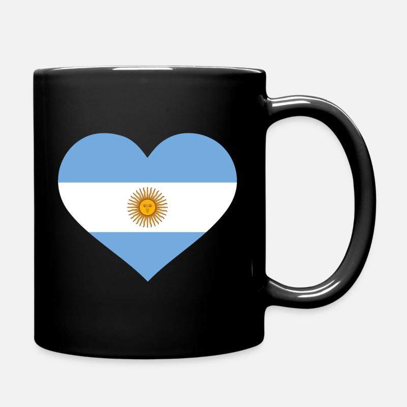 Argentinien - Tasse einfarbig - Schwarz