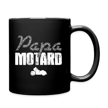 Papa Biker Geschenk besten Papa Motorrad - Tasse einfarbig - Schwarz - Rechts
