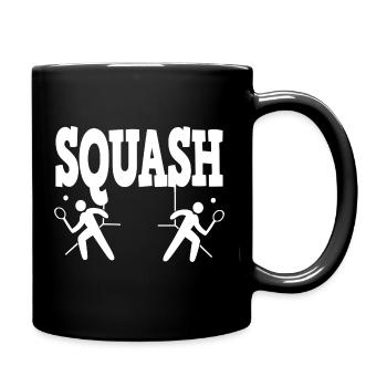 Squash squash player - Full Colour Mug - black - Right