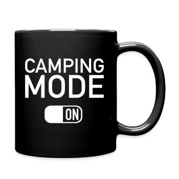 Camping - Tasse einfarbig - Schwarz - Rechts