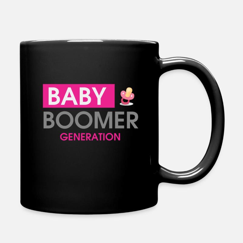Baby Boomer Generation - Tasse einfarbig - Schwarz