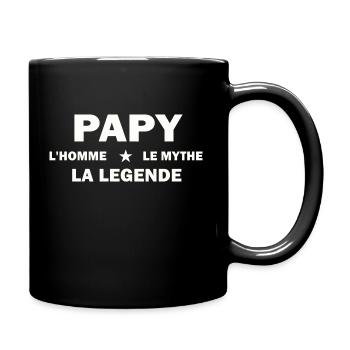 Papy l'homme le mythe la légende - T-shirt drôle - Mug uni - noir - Droite