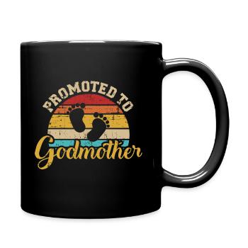 Patentante - Tasse einfarbig - Schwarz - Rechts