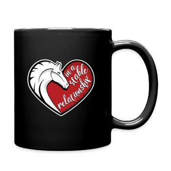 In einer stabilen Beziehung - Tasse einfarbig - Schwarz - Rechts