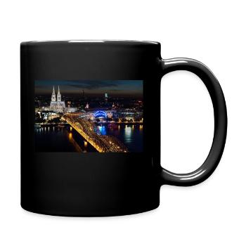 KÖLN, the beautiful Statdt Cologne - Full Colour Mug - black - Right