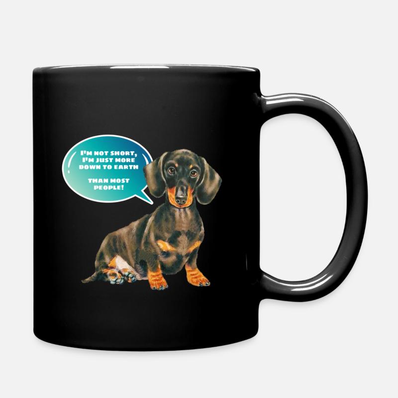 Dachshund - Full Colour Mug - black