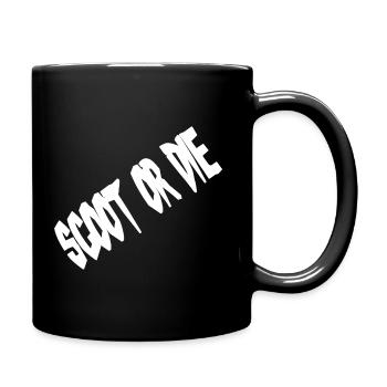 scoot or the saying - Full Colour Mug - black - Right