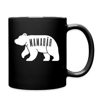 Bär Bären - Tasse einfarbig - Schwarz - Rechts