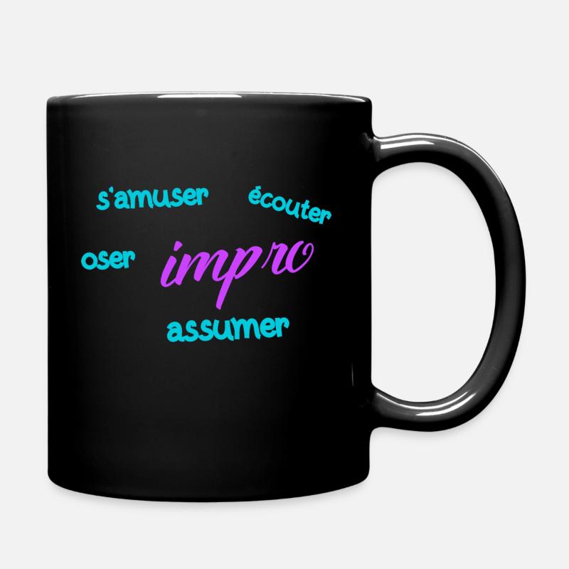S'amuser avec l'impro - Mug uni - noir