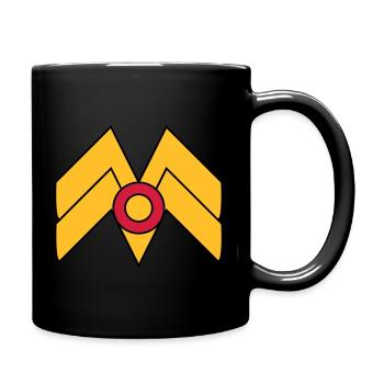 Mom - Tasse einfarbig - Schwarz - Rechts