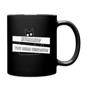cooles drôle chat amateur de chat cadeau - Mug uni - noir - Droite