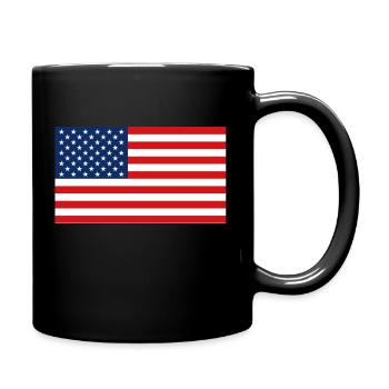 Drapeau national U.S.A. Amérique - Mug uni - noir - Droite