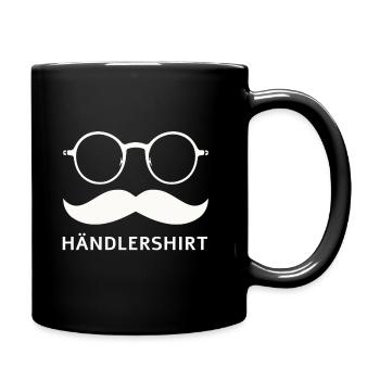 händlershirt bares und rares - Tasse einfarbig - Schwarz - Rechts