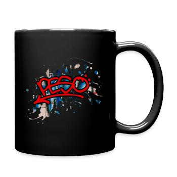 Graffiti Peso - Tasse einfarbig - Schwarz - Rechts