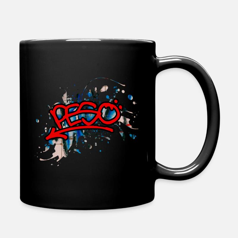 Graffiti Peso - Full Colour Mug - black