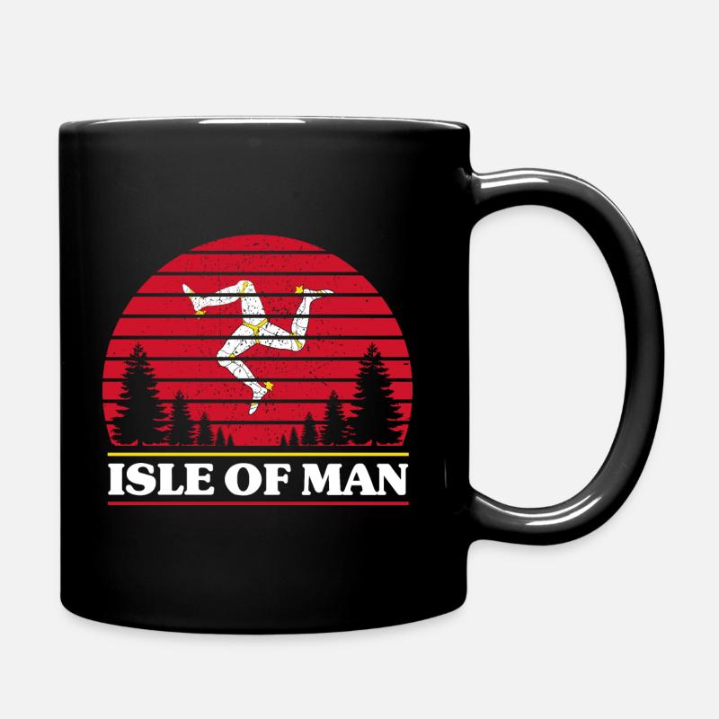 Isle Of Man - Full Colour Mug - black