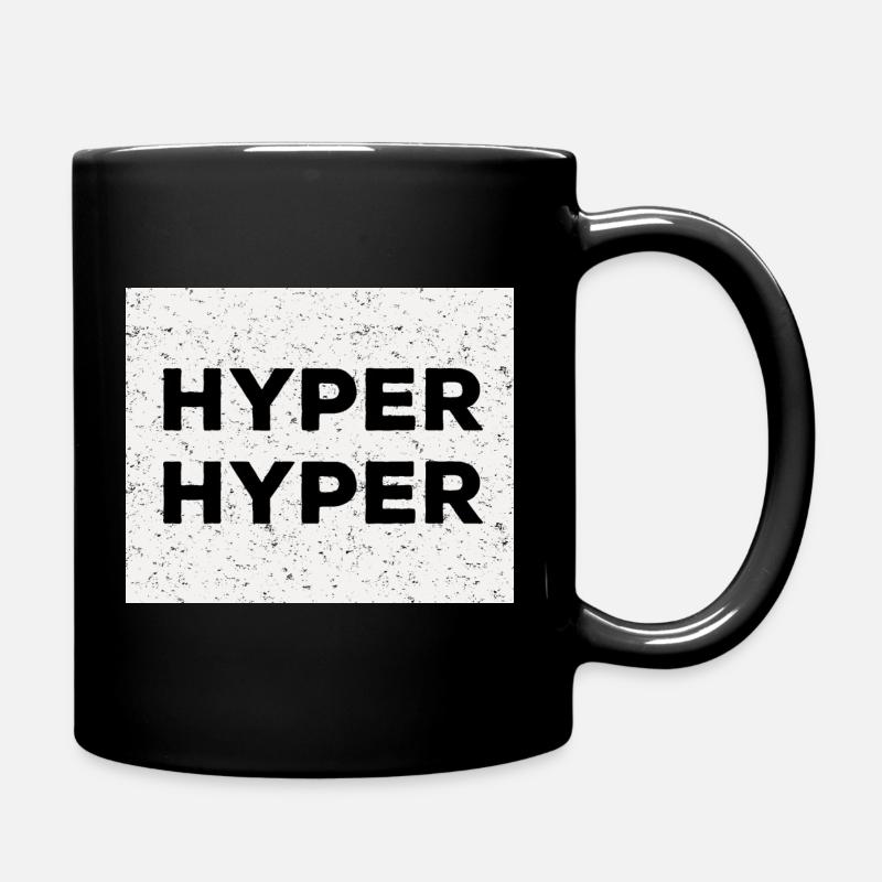 Hyper Hyper | Party Raver 90er Festival Techno Fun - Tasse einfarbig - Schwarz