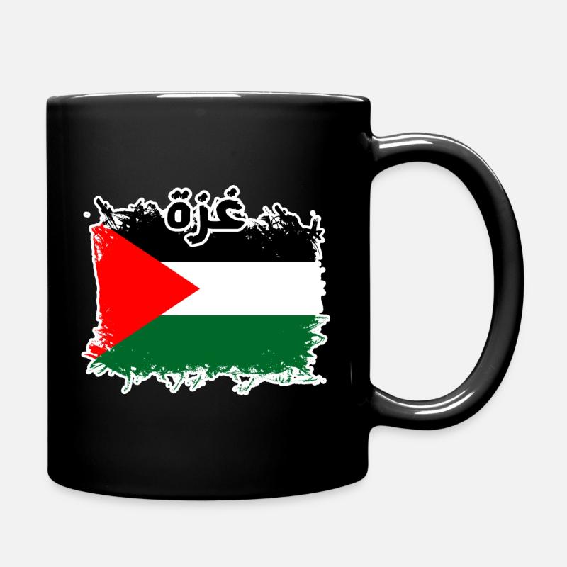 Gaza غزة - Full Colour Mug - black