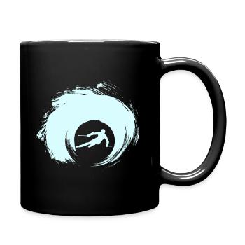 skier - Full Colour Mug - black - Right