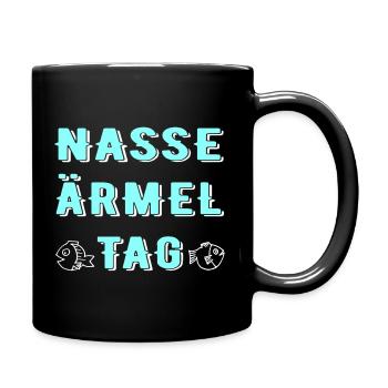 Nasse Ärmel Tag, Wasserwechsel Fische Aquarium - Tasse einfarbig - Schwarz - Rechts