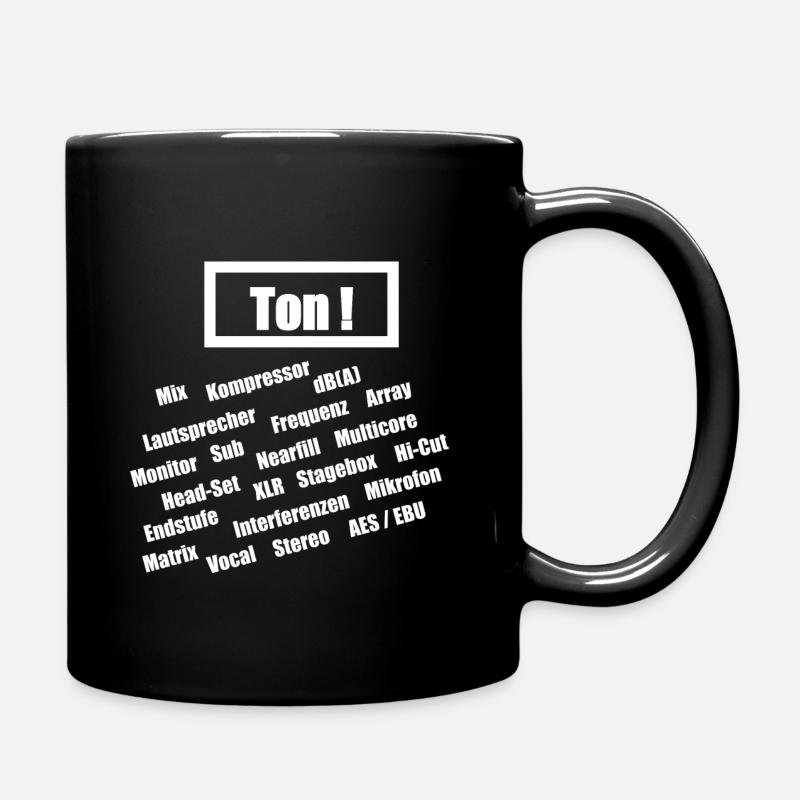 Tontechniker Wortschatz - Tasse einfarbig - Schwarz