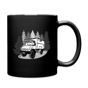 Camping - Unimog - Aventure - Oldtimer - Mug uni - noir - Droite