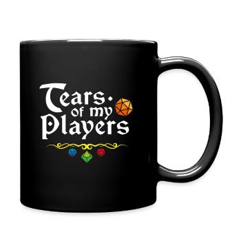 Tears of my players - Mug uni - noir - Droite