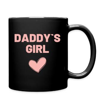 Daddy´s Girl - Tasse einfarbig - Schwarz - Rechts