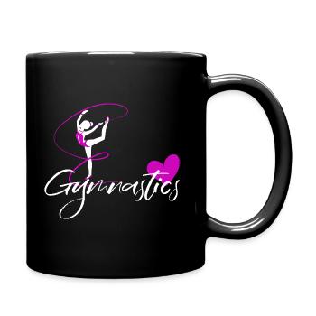 gymnastics floor gymnastics rhythmic sports gymnastics - Full Colour Mug - black - Right