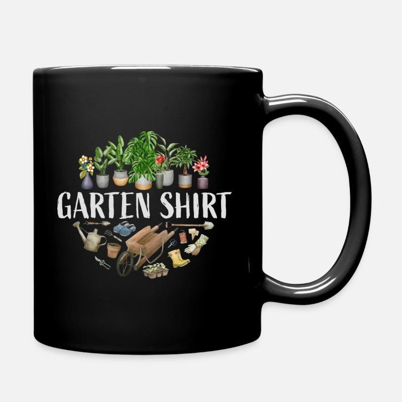 Garten Shirt - Tasse einfarbig - Schwarz