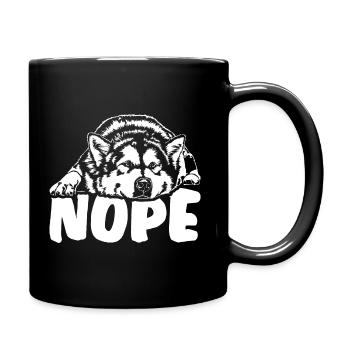 ALASKAN MALAMUTE Nope Chien Disant Chiens Dire - Mug uni - noir - Droite