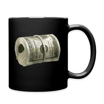Doller Rolle T-shirt - Tasse einfarbig - Schwarz - Rechts