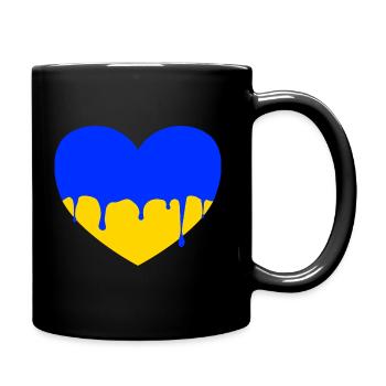 Melting Heart Ukraine - Full Colour Mug - black - Right