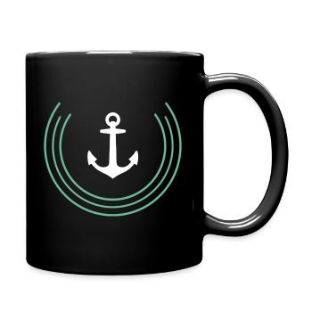 L’ancre dans la vie - Mug uni - noir - Droite