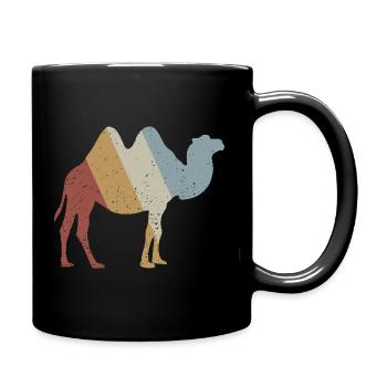 Camel Retro Style Vintage - Full Colour Mug - black - Right