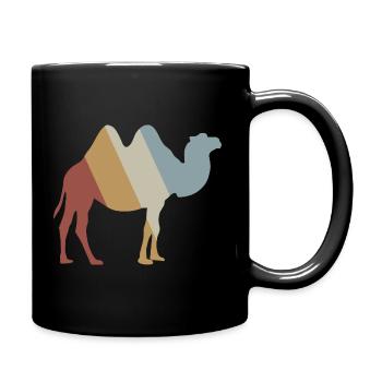 Camel Retro Style Vintage - Full Colour Mug - black - Right