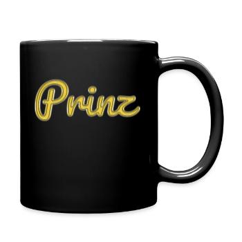 Prinz - Tasse einfarbig - Schwarz - Rechts