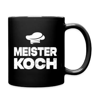 Meister Koch - Tasse einfarbig - Schwarz - Rechts