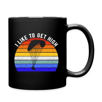 Paragliding Lover - I Like To Get High II - Full Colour Mug - black - Right