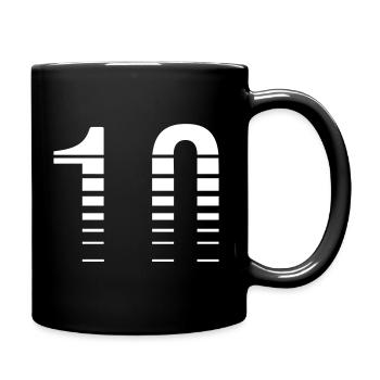 10 - Tasse einfarbig - Schwarz - Rechts