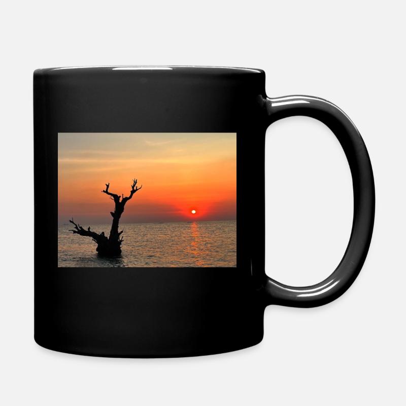 Tropical Sunset in Indonesia - Tasse einfarbig - Schwarz